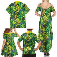 Hawaii Summer Tropical Leaves Family Matching Summer Maxi Dress and Hawaiian Shirt LT01 - Polynesian Pride