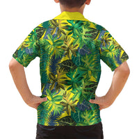 Hawaii Summer Tropical Leaves Family Matching Tank Maxi Dress and Hawaiian Shirt LT01 - Polynesian Pride