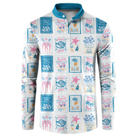 Hawaii Coastal Summer Postcard Button Sweatshirt LT01 Multicolor - Polynesian Pride