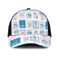 Hawaii Coastal Summer Postcard Mesh Trucker Cap LT01 One Size Black Multicolor - Polynesian Pride