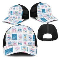 Hawaii Coastal Summer Postcard Mesh Trucker Cap LT01 - Polynesian Pride