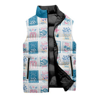 Hawaii Coastal Summer Postcard Sleeveless Puffer Jacket LT01 - Polynesian Pride