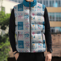 Hawaii Coastal Summer Postcard Sleeveless Puffer Jacket LT01 - Polynesian Pride