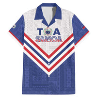 Custom Toa Samoa Rugby Family Matching Mermaid Dress and Hawaiian Shirt 1992-1993 Special Edition LT01 Dad's Shirt - Short Sleeve Blue - Polynesian Pride