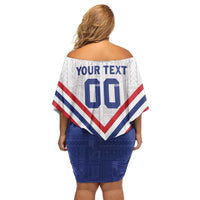 Custom Toa Samoa Rugby Family Matching Off Shoulder Short Dress and Hawaiian Shirt 1992-1993 Special Edition LT01 - Polynesian Pride
