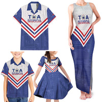 Custom Toa Samoa Rugby Family Matching Tank Maxi Dress and Hawaiian Shirt 1992-1993 Special Edition LT01 - Polynesian Pride