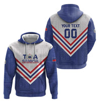 Custom Toa Samoa Rugby Zip Hoodie 1992-1993 Special Edition - Polynesian Pride