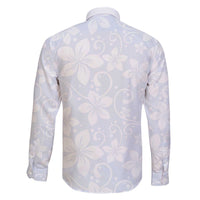 Plumeria Floral White Sunday Family Matching Off Shoulder Short Dress and Hawaiian Shirt LT01 - Polynesian Pride