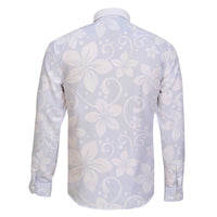 Plumeria Floral White Sunday Family Matching Short Sleeve Bodycon Dress and Hawaiian Shirt LT01 - Polynesian Pride