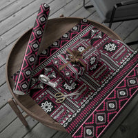 Fiji Masi Tapa Pattern Pink Wrapping Paper - Polynesian Pride