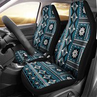 Fiji Masi Tapa Pattern Blue Car Seat Cover - Polynesian Pride