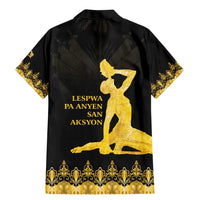 Haiti Neg Marron Gold Family Matching Mermaid Dress and Hawaiian Shirt Lespwa pa anyen san aksyon LT01 - Polynesian Pride