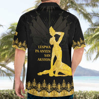Haiti Neg Marron Gold Hawaiian Shirt Lespwa pa anyen san aksyon LT01 - Polynesian Pride