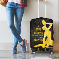 Haiti Neg Marron Gold Luggage Cover Lespwa pa anyen san aksyon LT01 - Polynesian Pride