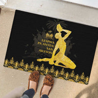 Haiti Neg Marron Gold Rubber Doormat Lespwa pa anyen san aksyon