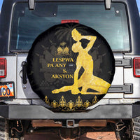 Haiti Neg Marron Gold Spare Tire Cover Lespwa pa anyen san aksyon LT01 Gold - Polynesian Pride
