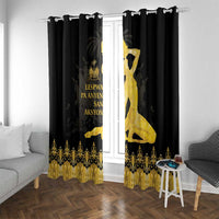Haiti Neg Marron Gold Window Curtain Lespwa pa anyen san aksyon