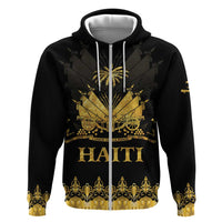 Haiti Neg Marron Gold Zip Hoodie Lespwa pa anyen san aksyon LT01 Zip Hoodie Gold - Polynesian Pride