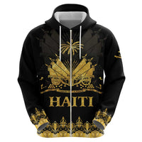Haiti Neg Marron Gold Zip Hoodie Lespwa pa anyen san aksyon LT01 - Polynesian Pride