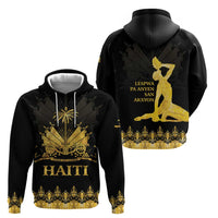 Haiti Neg Marron Gold Zip Hoodie Lespwa pa anyen san aksyon LT01 - Polynesian Pride