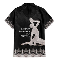 Haiti Neg Marron Silver Family Matching Mermaid Dress and Hawaiian Shirt Hope is Nothing Without Action LT01 - Polynesian Pride