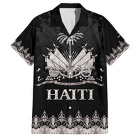 Haiti Neg Marron Silver Family Matching Off The Shoulder Long Sleeve Dress and Hawaiian Shirt Hope is Nothing Without Action LT01 Dad's Shirt - Short Sleeve Silver - Polynesian Pride