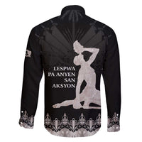 Haiti Neg Marron Silver Family Matching Off The Shoulder Long Sleeve Dress and Hawaiian Shirt Hope is Nothing Without Action LT01 - Polynesian Pride