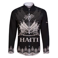 Haiti Neg Marron Silver Family Matching Puletasi and Hawaiian Shirt Hope is Nothing Without Action LT01 Dad's Shirt - Long Sleeve Silver - Polynesian Pride
