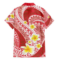 Plumeria Polynesian Coral Glitter Pattern Family Matching Mermaid Dress and Hawaiian Shirt LT01 - Polynesian Pride