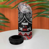 Aotearoa Toitu Te Tiriti Waitangi 4 in 1 Can Cooler Tumbler Proud To Be Maori LT01 - Polynesian Pride