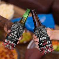 Aotearoa Toitu Te Tiriti Waitangi 4 in 1 Can Cooler Tumbler Proud To Be Maori LT01 - Polynesian Pride