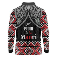 Aotearoa Toitu Te Tiriti Waitangi Long Sleeve Polo Shirt Proud To Be Maori LT01 - Polynesian Pride