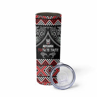 Aotearoa Toitu Te Tiriti Waitangi Skinny Tumbler Proud To Be Maori LT01 - Polynesian Pride