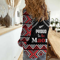 Aotearoa Toitu Te Tiriti Waitangi Women Casual Shirt Proud To Be Maori LT01 - Polynesian Pride