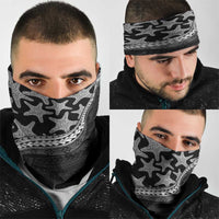 Monotone Polynesian Starfish Unique Pattern Neck Gaiter