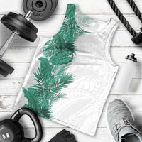 Hawaii Tropical Leaves Men Tank Top Polynesian Pattern