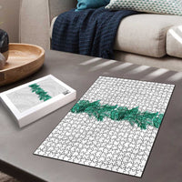Hawaii Tropical Leaves Puzzle Polynesian Pattern