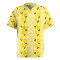 Hawaii Lemon Palaka Rugby Jersey Striped Stylized