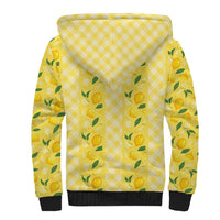 Hawaii Lemon Palaka Sherpa Hoodie Striped Stylized
