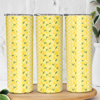 Hawaii Lemon Palaka Skinny Tumbler Striped Stylized