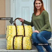 Hawaii Lemon Palaka Travel Bag Striped Stylized