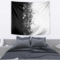 Hawaii Tropical Plant Monochrome Tapestry Vibrant Polynesian Pattern