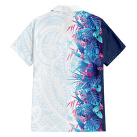 Hawaii Tropical Plant UliUli Family Matching Off The Shoulder Long Sleeve Dress and Hawaiian Shirt Vibrant Polynesian Pattern LT01 - Polynesian Pride