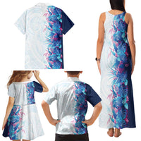 Hawaii Tropical Plant UliUli Family Matching Tank Maxi Dress and Hawaiian Shirt Vibrant Polynesian Pattern LT01 - Polynesian Pride