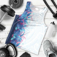 Hawaii Tropical Plant UliUli Men Tank Top Vibrant Polynesian Pattern