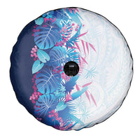Hawaii Tropical Plant UliUli Spare Tire Cover Vibrant Polynesian Pattern