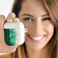 Hawaii Tropical Plant Omaomao AirPods Case Vibrant Polynesian Pattern