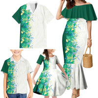 Hawaii Tropical Plant Omaomao Family Matching Mermaid Dress and Hawaiian Shirt Vibrant Polynesian Pattern LT01 - Polynesian Pride