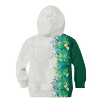 Hawaii Tropical Plant Omaomao Kid Hoodie Vibrant Polynesian Pattern