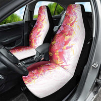 Hawaii Tropical Plant Akala Car Seat Cover Vibrant Polynesian Pattern